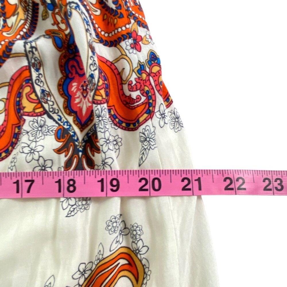 FLYING TOMATOES Women Thin Strap V Neck Maxi Dress Sz M Multicolor Vacation 56-1 - Picture 10 of 11